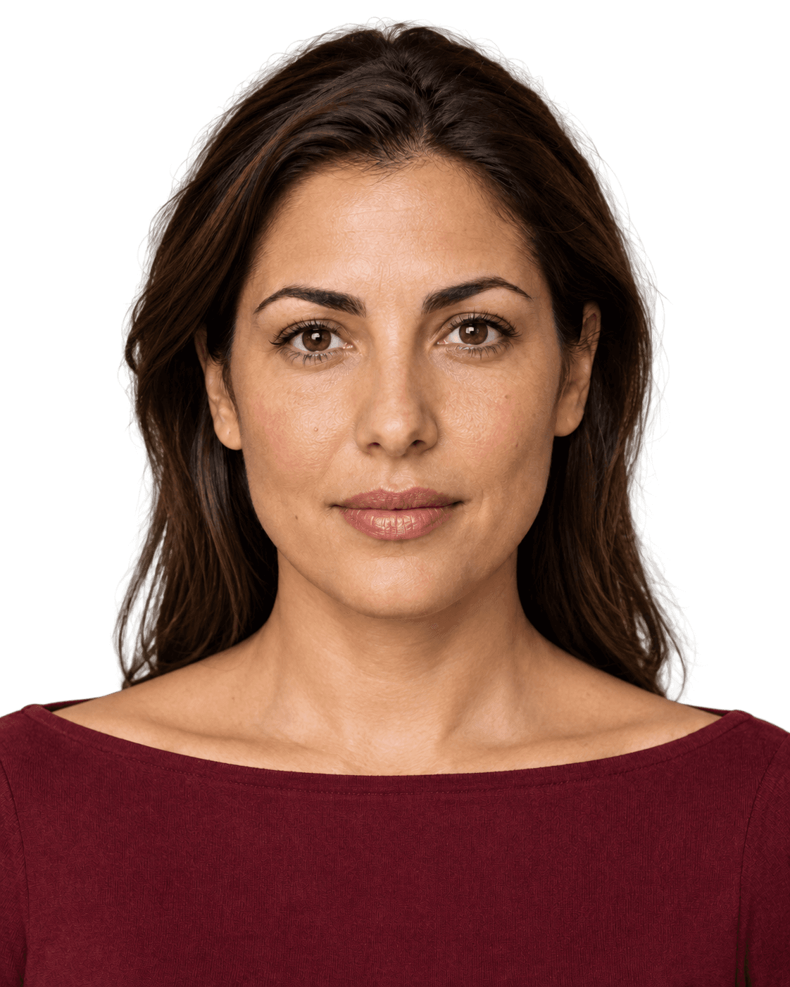 Illustrative model showing common Botox treatment areas